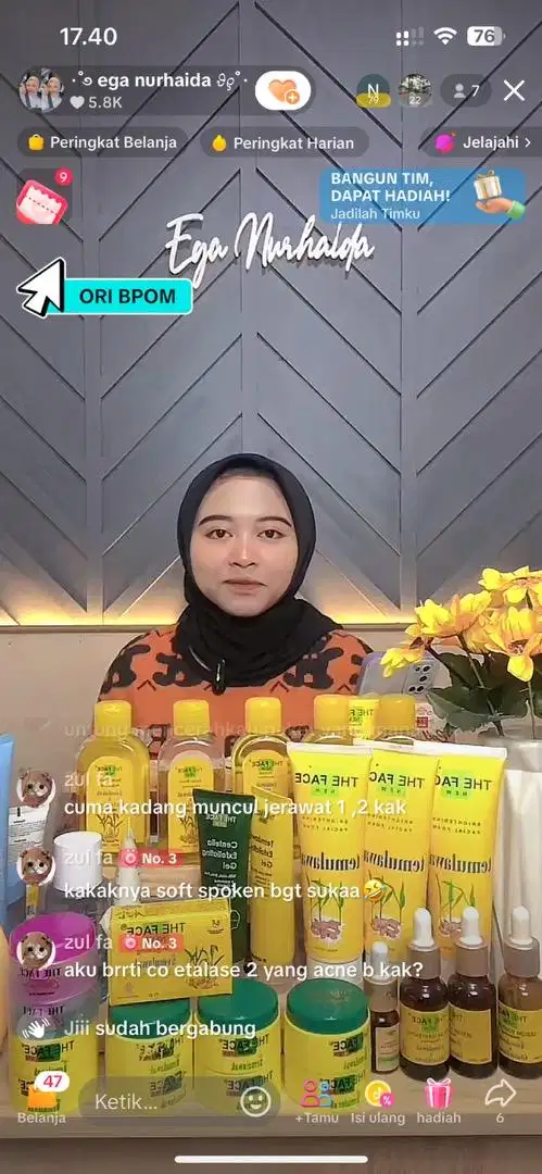 dibutuhkan host live