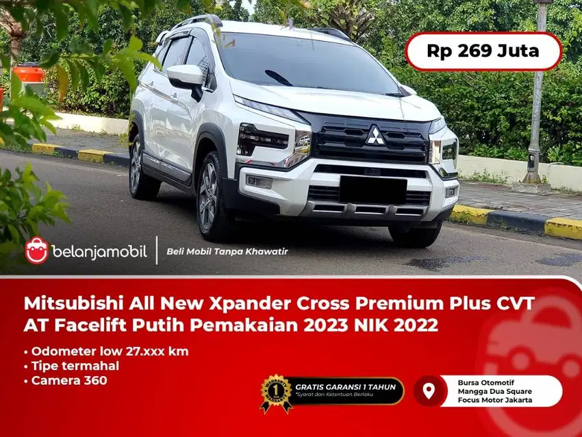 [KM 27RB] Mitsubishi All New Xpander Cross Premium Plus AT Putih 2022