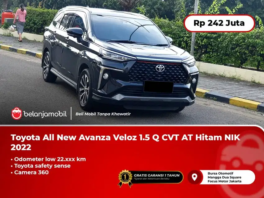 [ LOW KM ] Toyota All New Avanza Veloz 1.5 Q CVT TSS AT 2022/2023