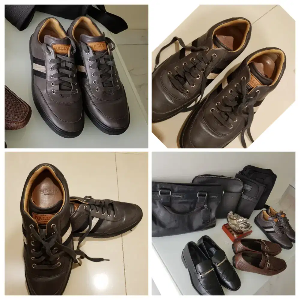 SHS05-PRLV-BALLY SNEAKERS  MEN SHOES PRELOVED ORI 1000% LIKE NEW NEGO.