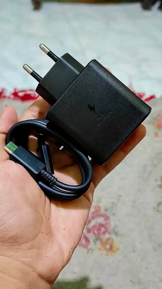 Charger original cabutan bawaan ex Samsung S25 ultra type C to C 45W