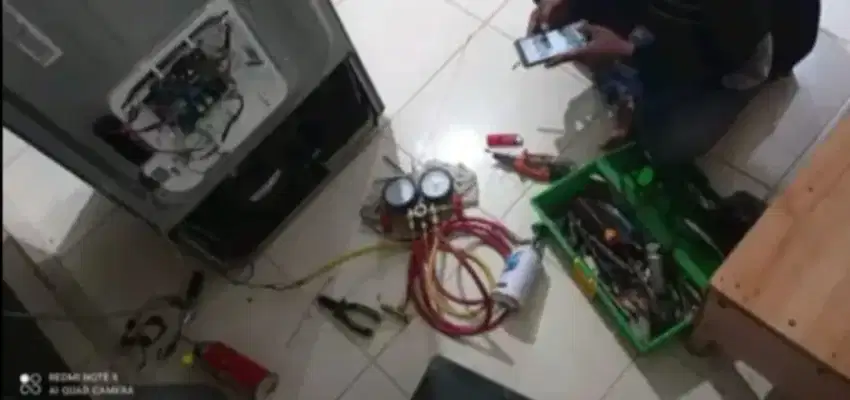 Jasa service AC, kulkas, mesin cuci, pompa air, dan bongkar pasang ac