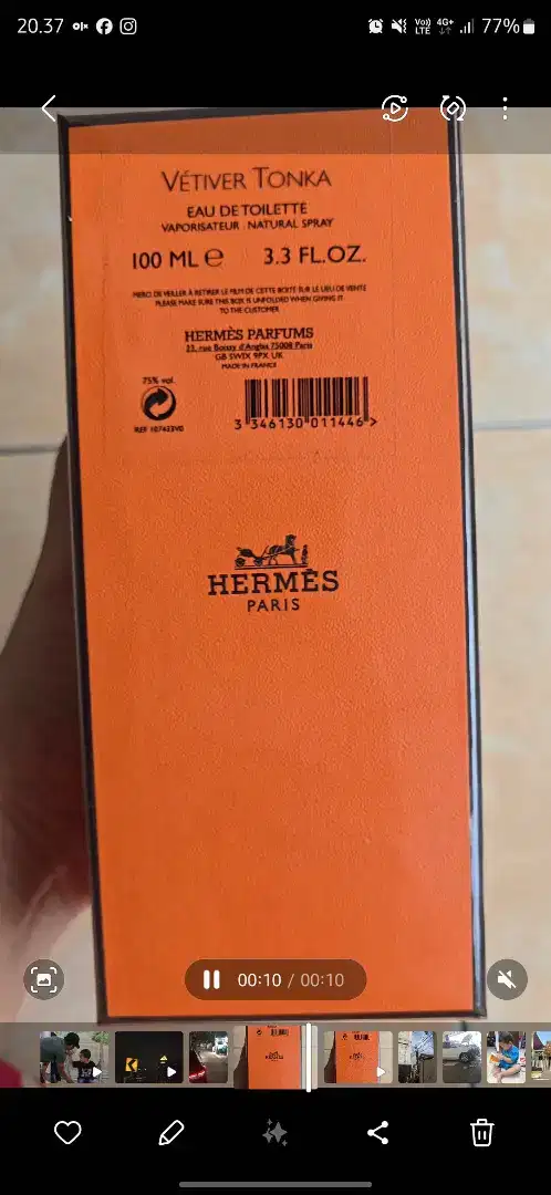 PARFUM HERMES PARIS