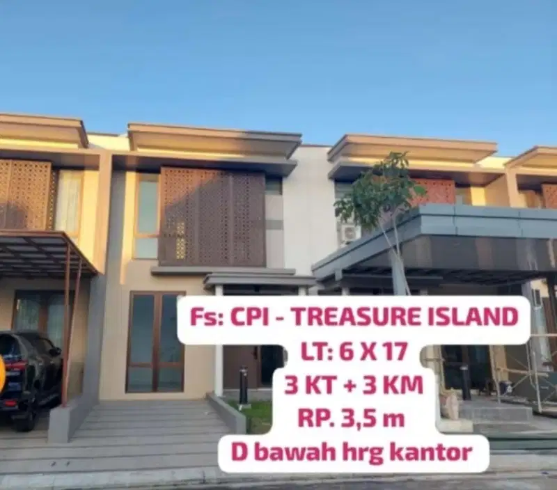 Dijual Rumah di Treasure Island CPI Makassar