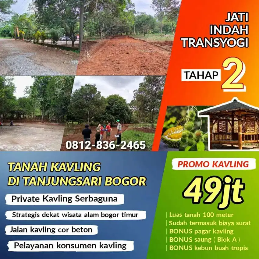 Tanah Murah Bogor Zona Kuning di Wisata Curug Country