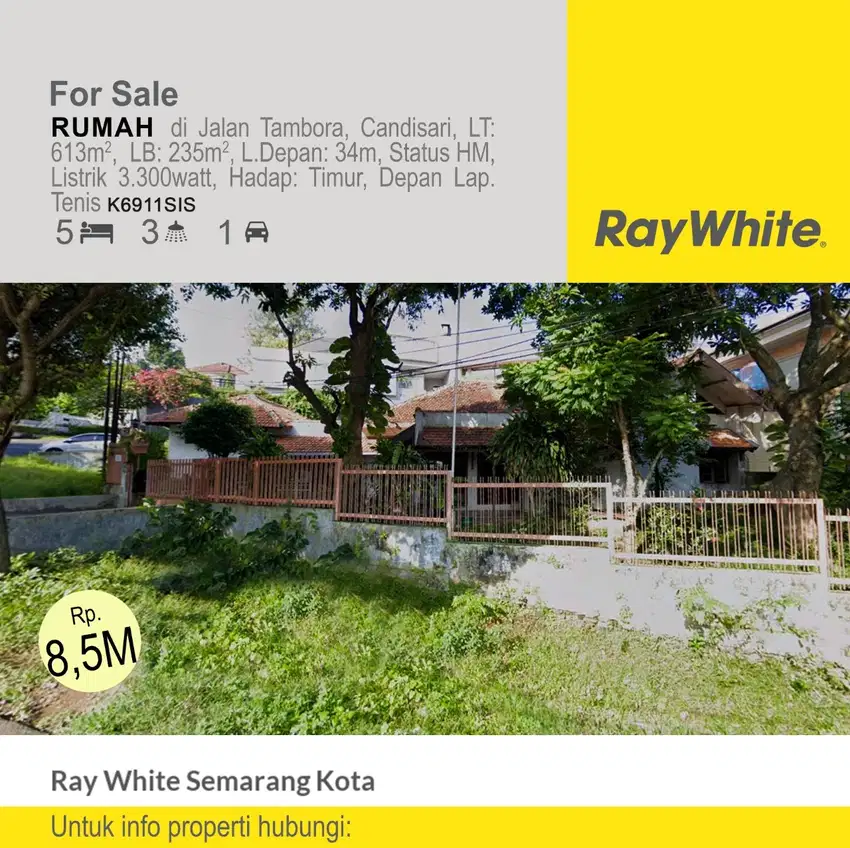 Dijual Rumah di Jalan Tambora Candisari Gajahmungkur