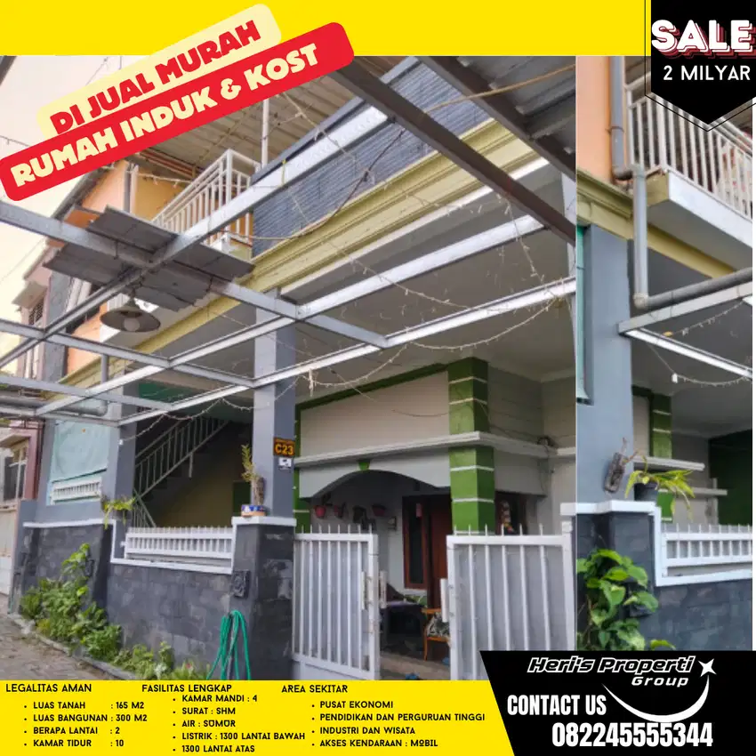 Di Jual cepat Rumah Kost Landungsari Malang