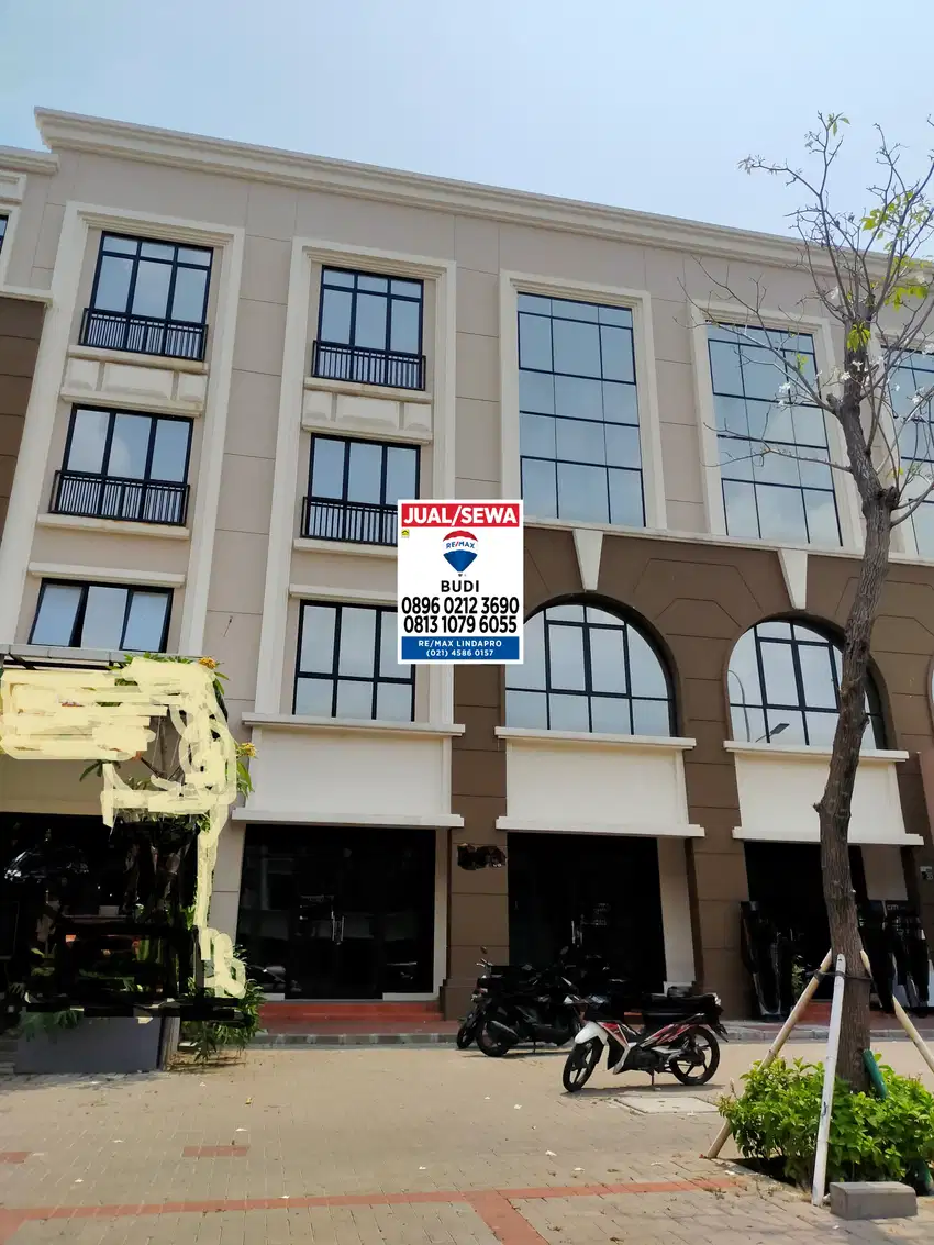 Disewa Ruko Gandeng Sedayu City Kelapa Gading Brand New 4 tk 4,5 x 15