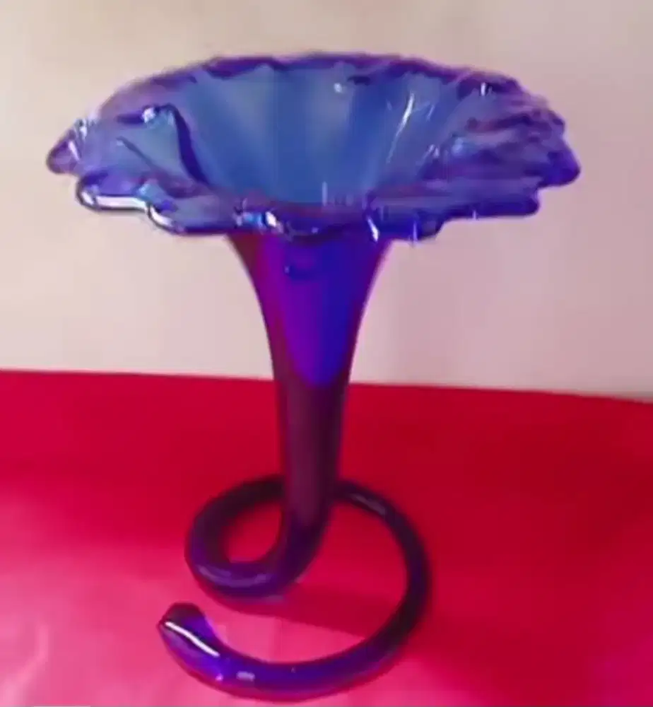 Vas Bunga Blue Kristal