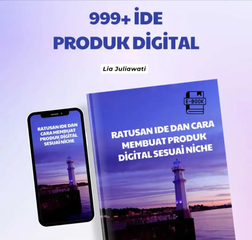 Produk digital ratusan ide konten berupa ebook