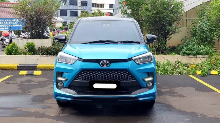 km 19 rb toyota raize turbo gr sport cvt tss 2022 biru cash kredit bs