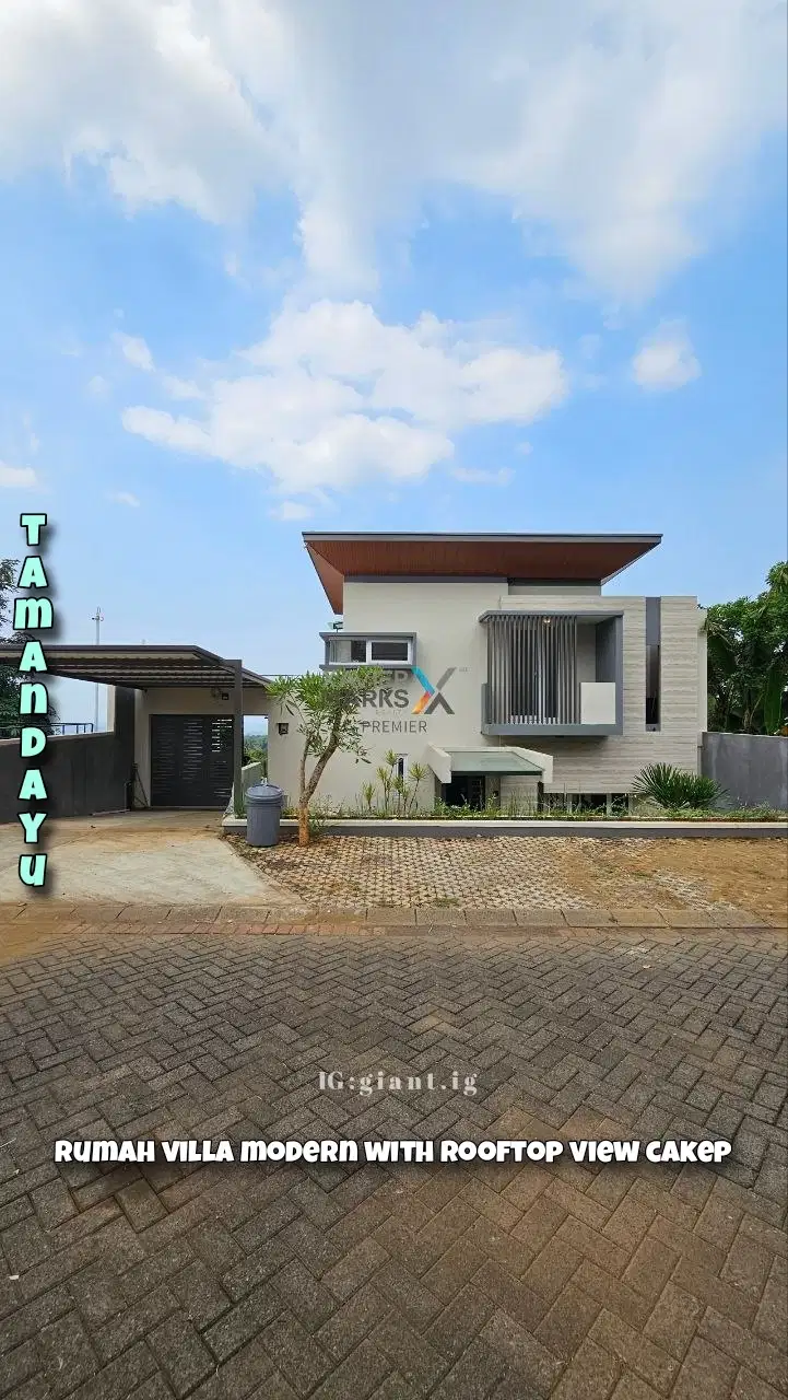 Rumah Villa with rooftop View  cakep di Taman Dayu Pandaan Malang