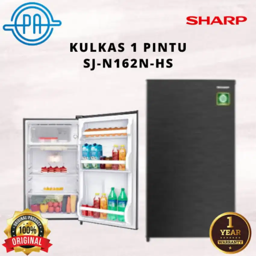 KULKAS SHARP SJ 162 D LEMARI ES 1 PINTU