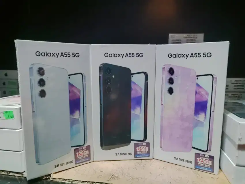 New Galaxy A55 5G 8/256, barangmasih segel box & garansi resmi SEIN.