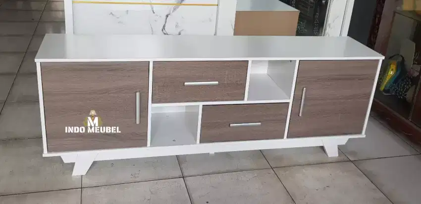 PROMO BUFFET TV MINIMALIS 160CM MODEL BARU KEKINIAN