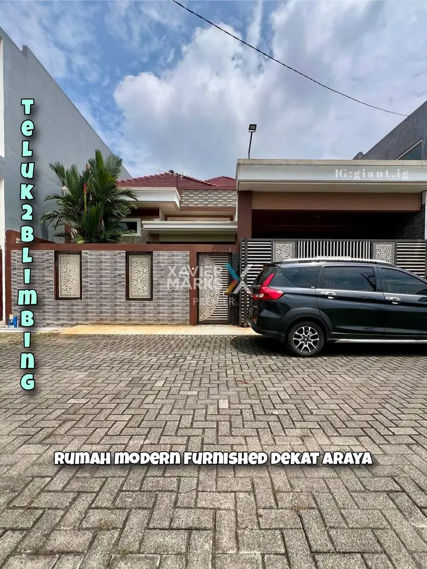 Rumah Modern Full Furnish di Teluk teluk Arjosari Blimbing Malang