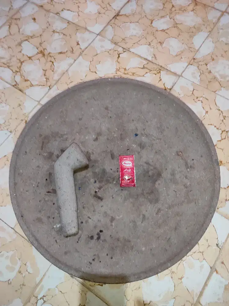 Cobek Ulekan 45 cm Batu Gunung Aceh