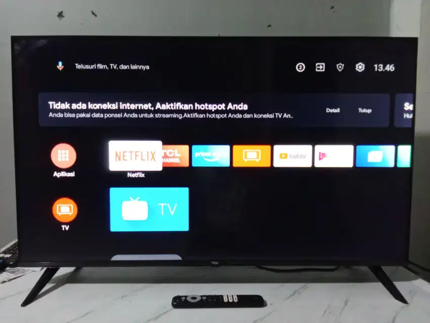 Tv LED tcl android digital 43inchi likenew