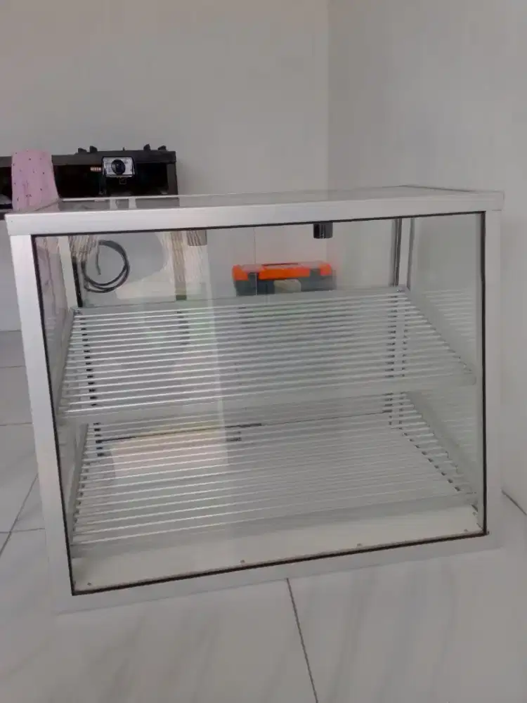 Etalase ayam goreng pemanas ayam crispy