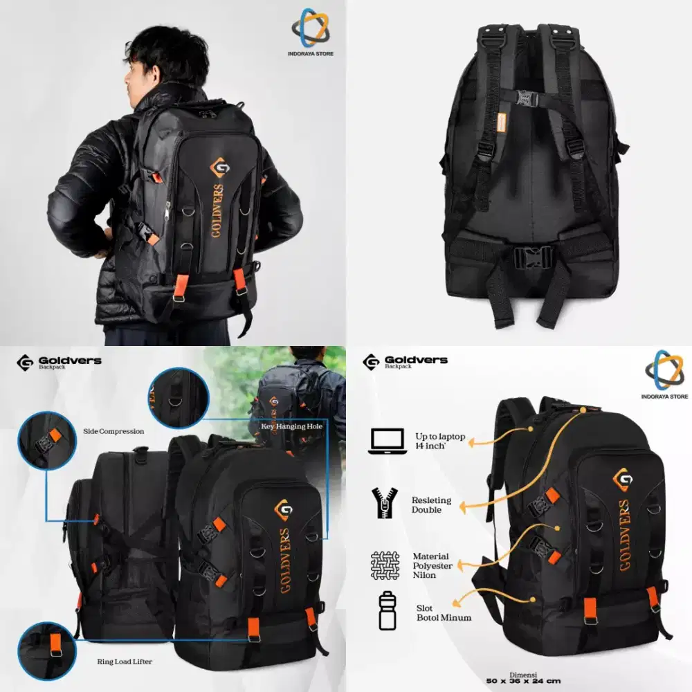 Ransel bagpack original 60 liter