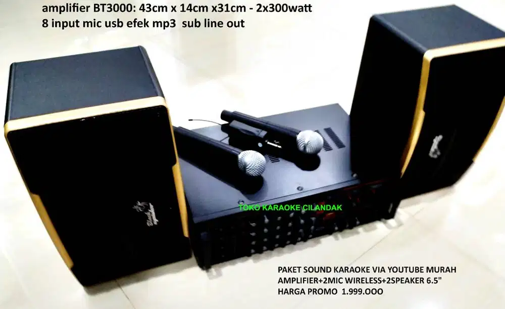 PAKET SOUND KARAOKE VIA YOUTUBE MURAH