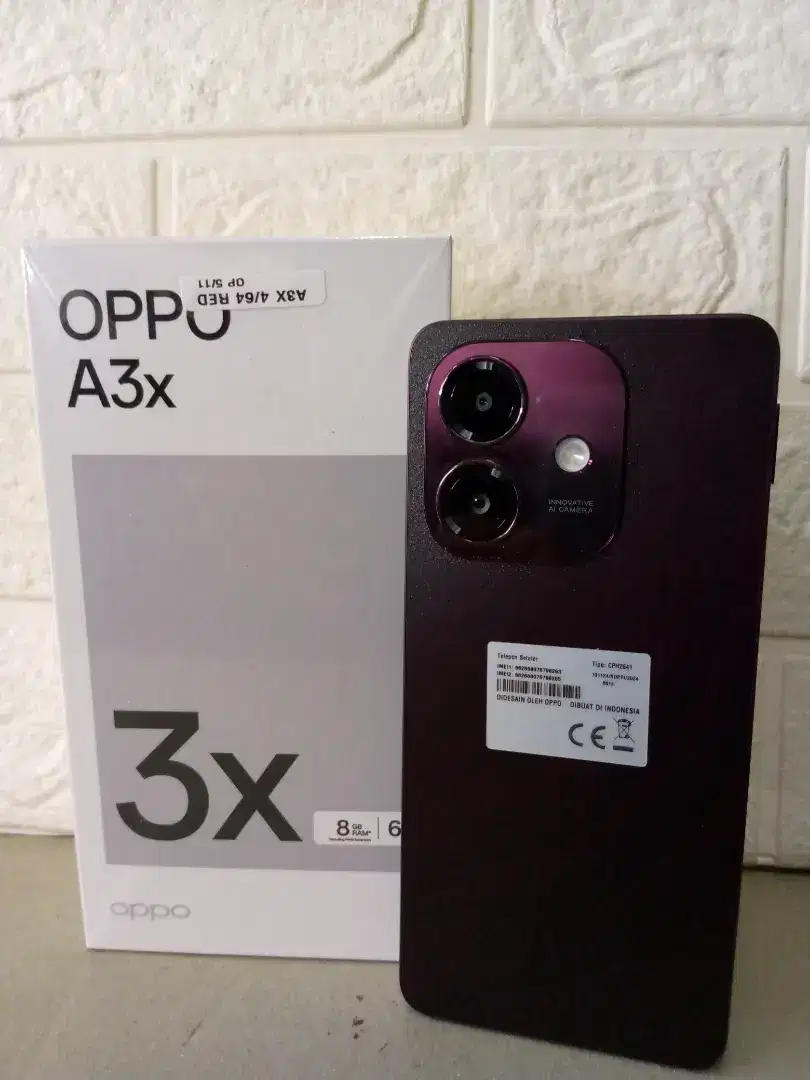 OPPO A3X RAM 4/64GB FULSET ORI