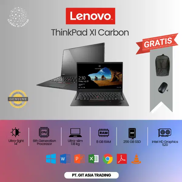 LENOVO X1 CARBON CORE I5 6TH GEN