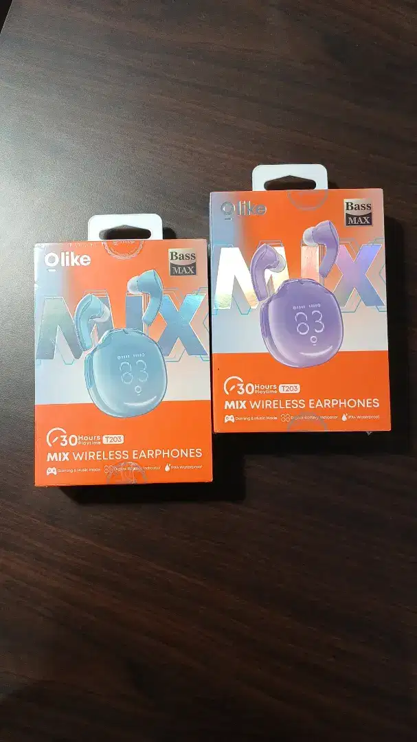 OLIKE T203 Bluetooth 5.3 HiFi TWS Earphone - Buble Gum / Taro - Taro