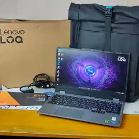 Laptop Lenovo LOQ 15IRX9 Core i5 13450HX RTX 4050 Mulus Garansi Resmi