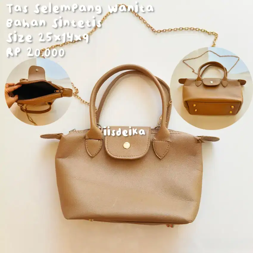TAS SELEMPANG WANITA WARNA MOCCA