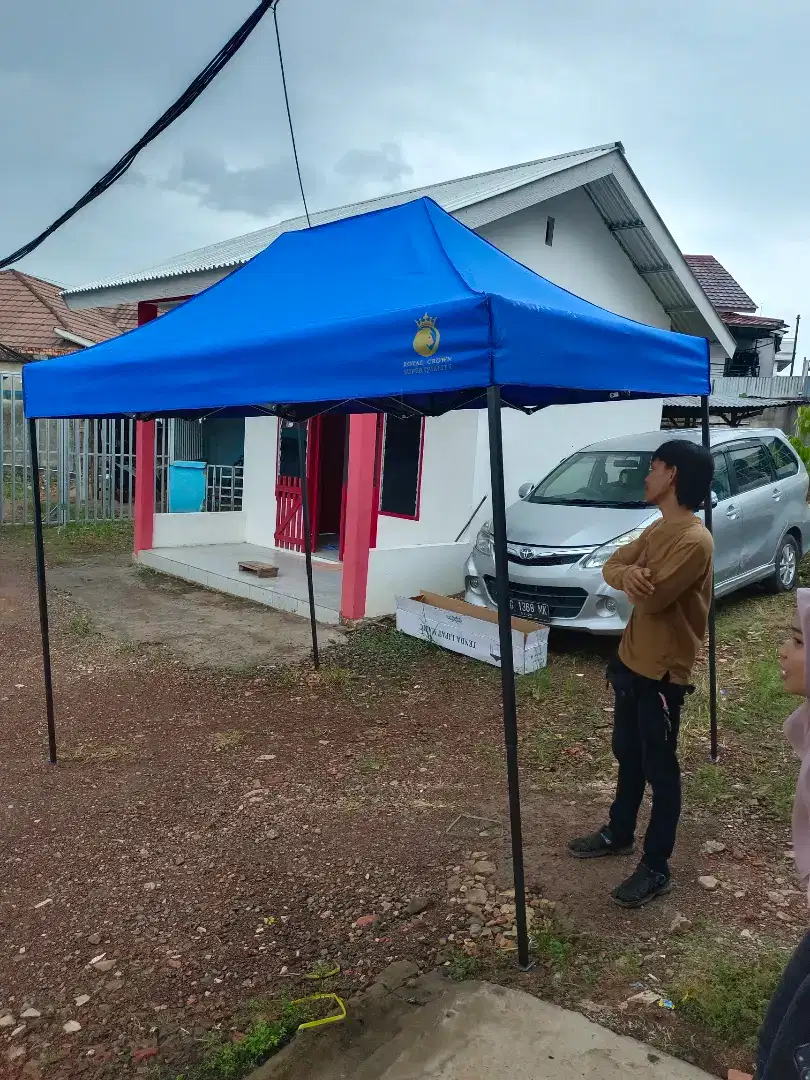 Tenda lipat jualan sarapan pagi 3x2 meter . Ready stok Palembang.