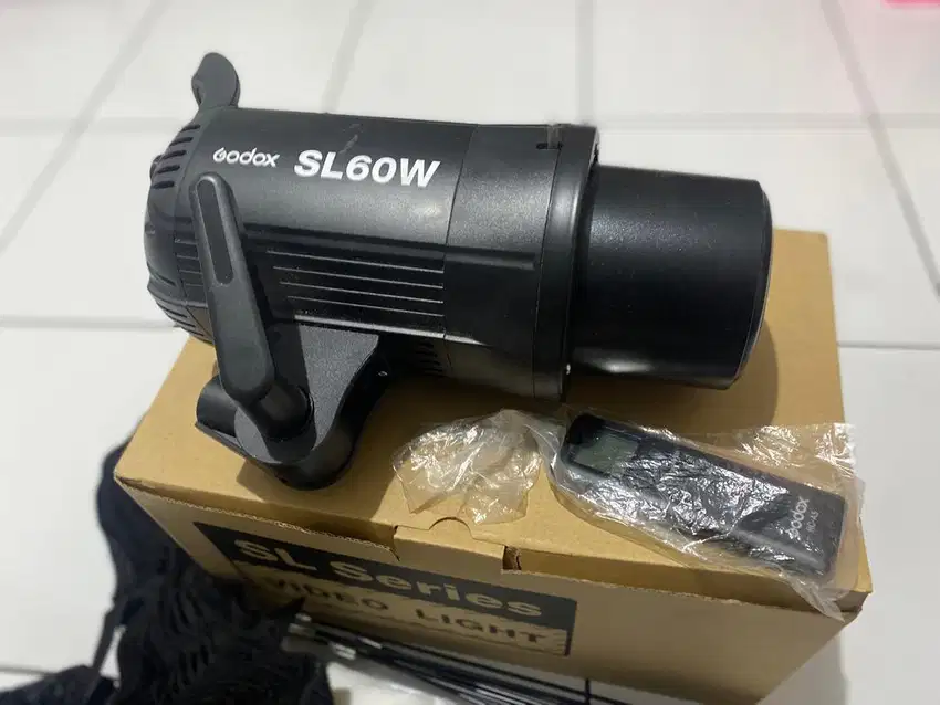 Video light 1 paket Godox sl60W lampu video foto