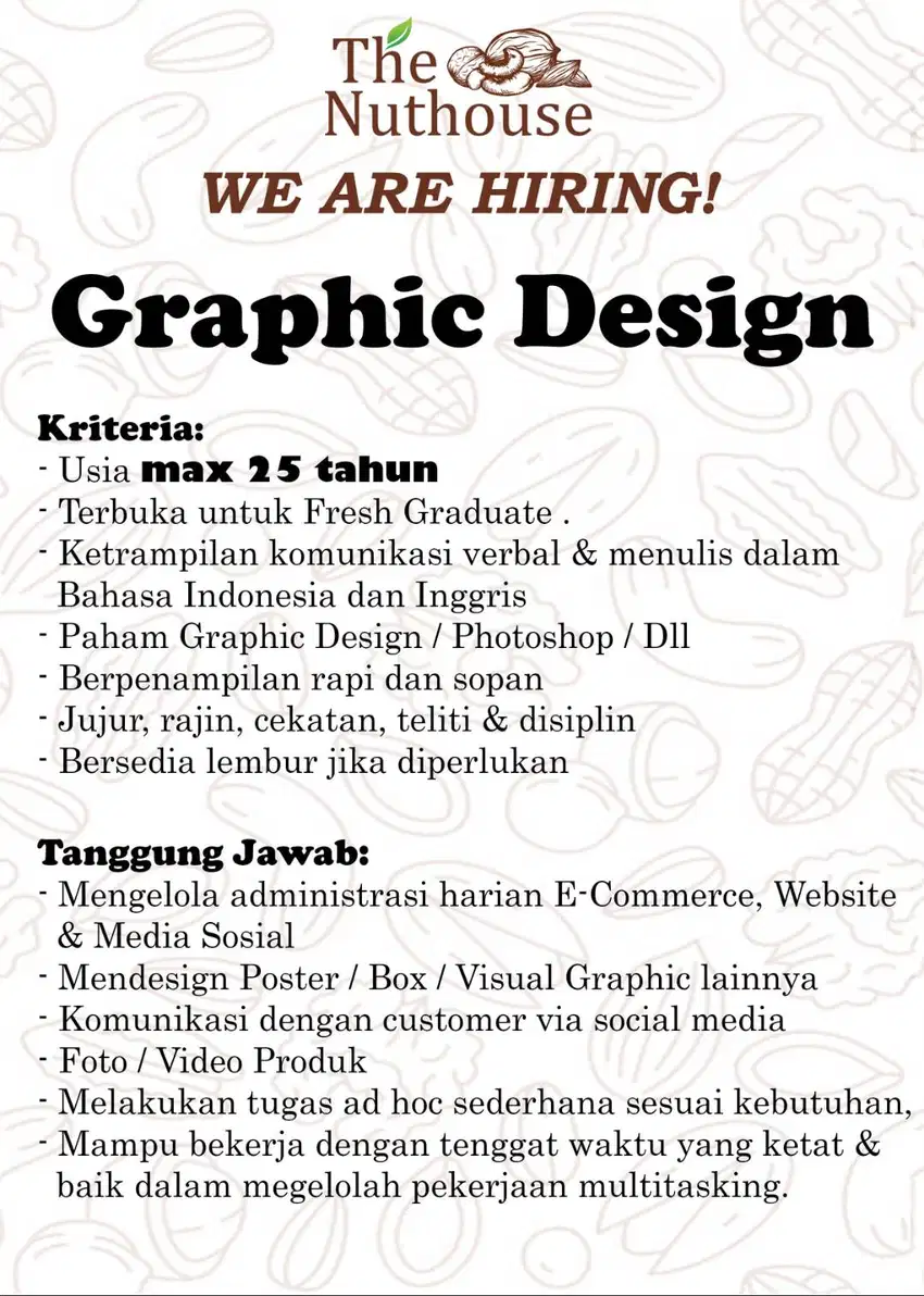 Dicari Graphic Designer