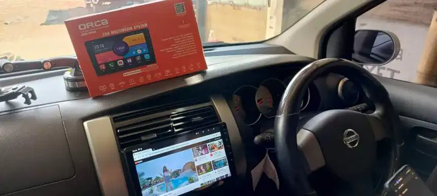 Pemasangan head unit android orca 9 inci di grand Livina