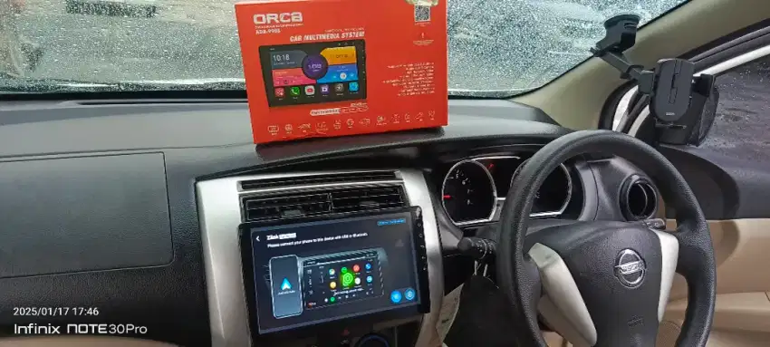 Pemasangan head unit android orca 9 inc di Nissan grand livina