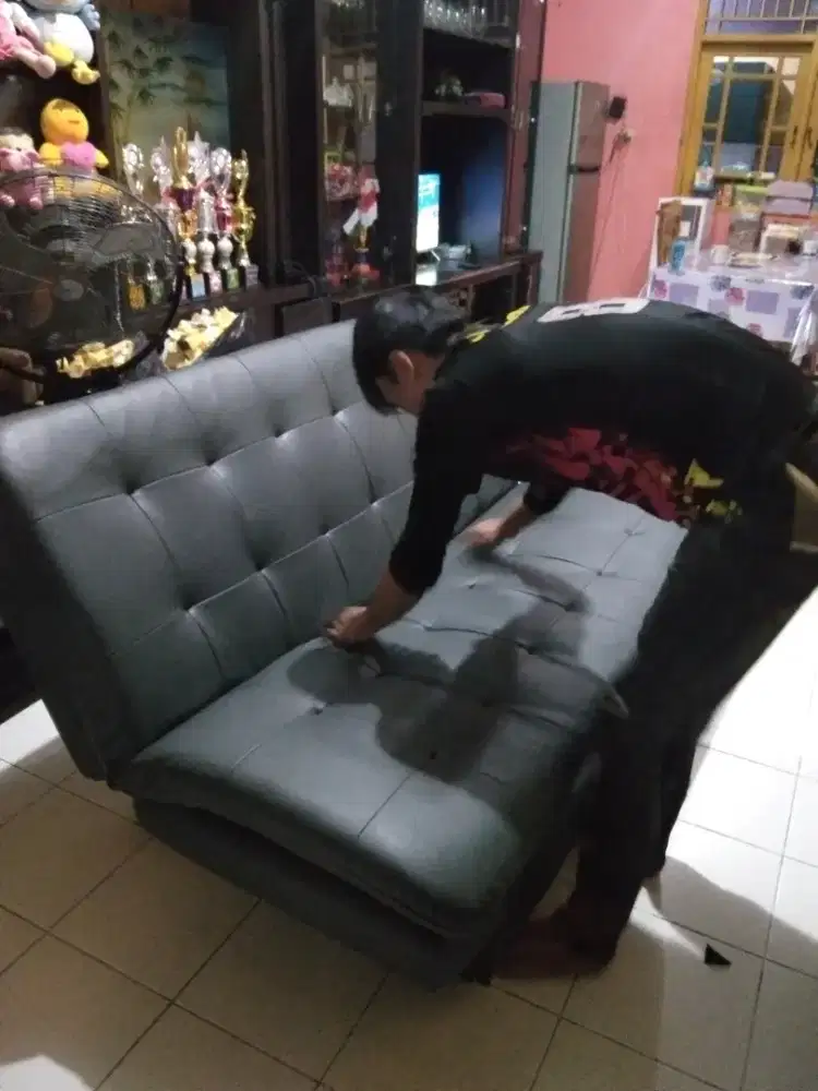 Sofa bed ganti dudukan/tambah busa/ ganti karet/ganti cover