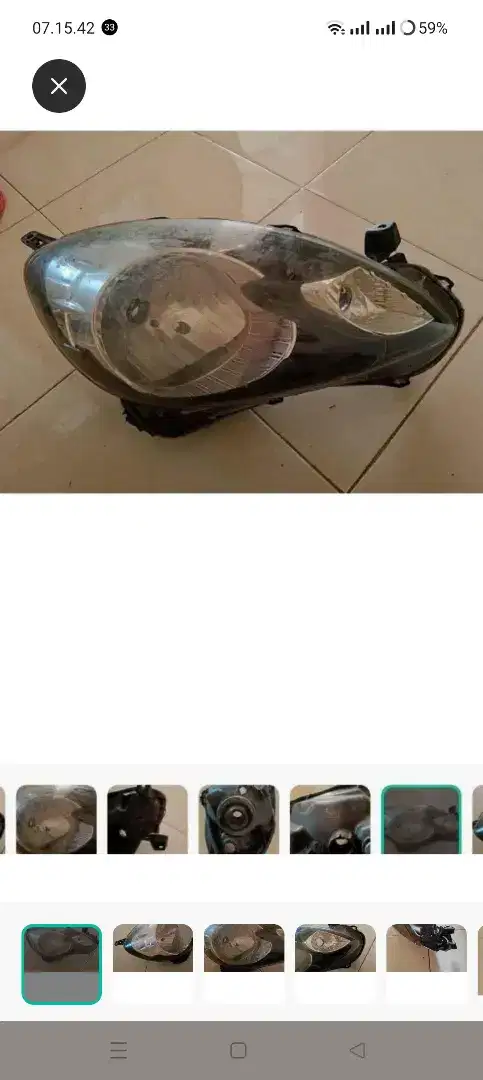 Dijual Lampu Headlamp Kanan Original Ex Mobil Brio OLD