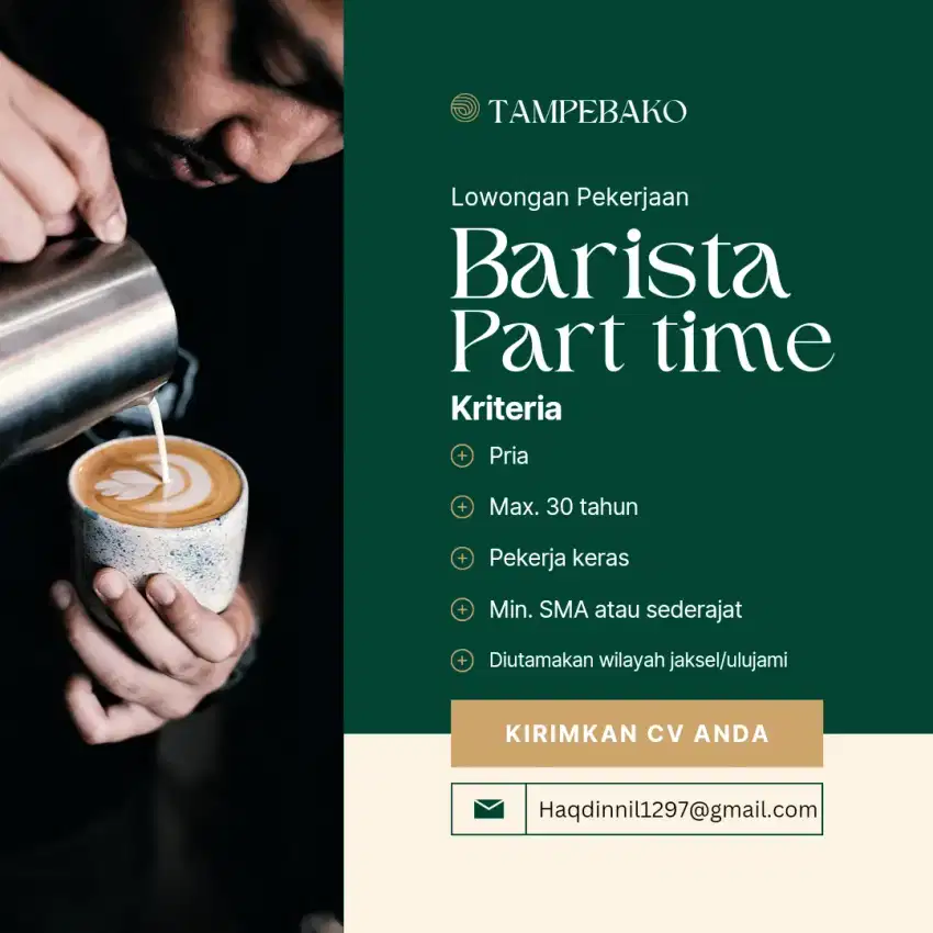 BARISTA PART TIME