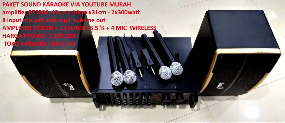 new sound paket lengkap model bagus dapet 4mic