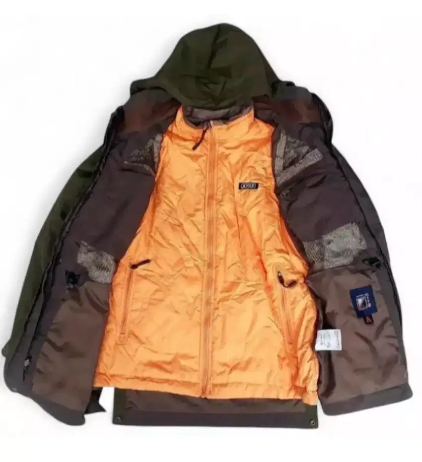AIGLE THERMO Army Double Linner Outdoor Jacket