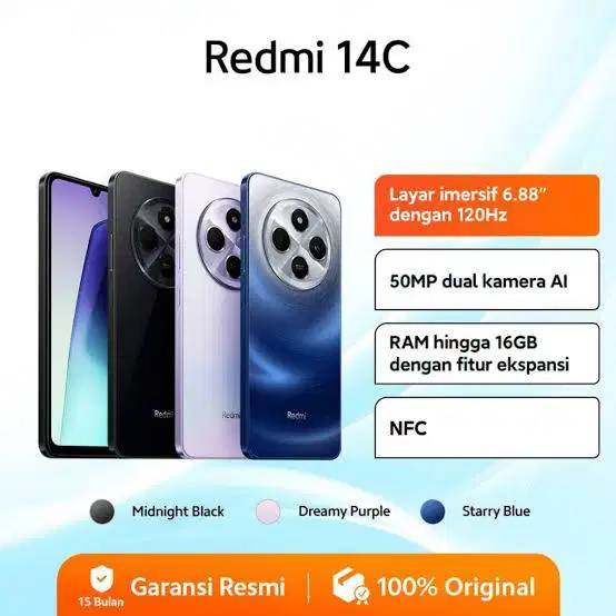 Xiaomi Redmi 14 C 6/128 Baru