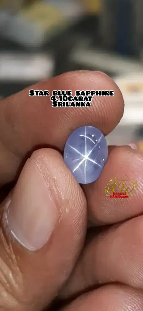 STAR BLUE SAPPHIRE NH SRILANKA 4.10CARAT //STAR STRONG