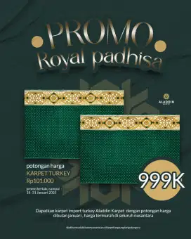 Promo karpet masjid Tebal 23 mili