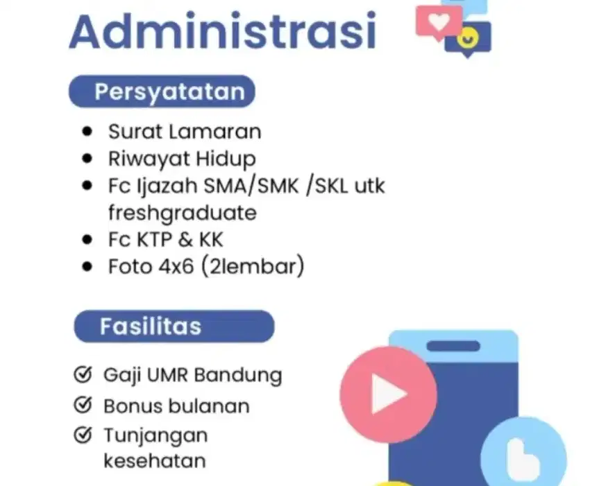 Lowongan kerja admin consultan