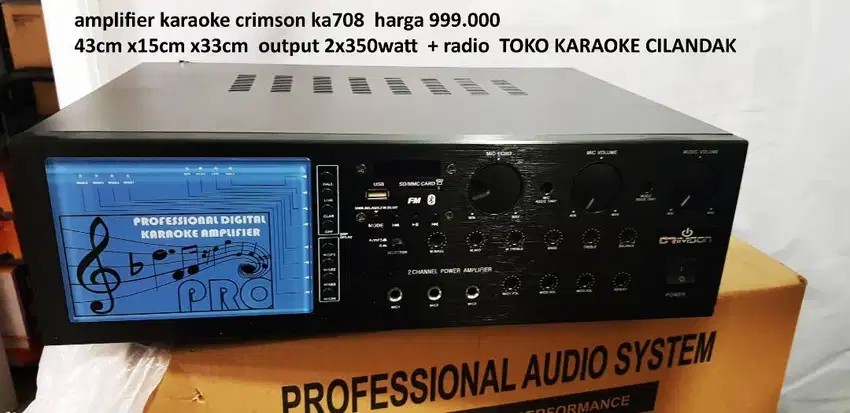 amlifier karaoke home theater vokal dan kantor sekolahan rumahan