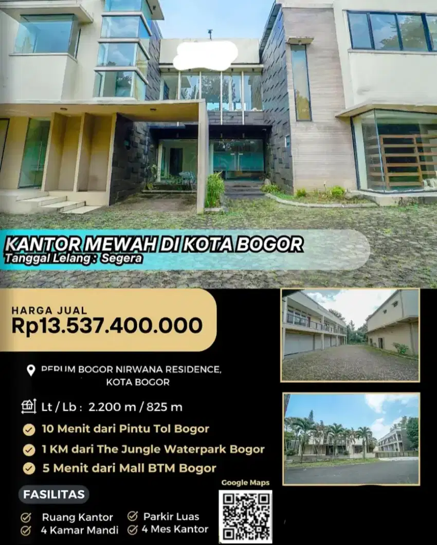 Dijual Kantor Perum Bogor Nirwana Residence