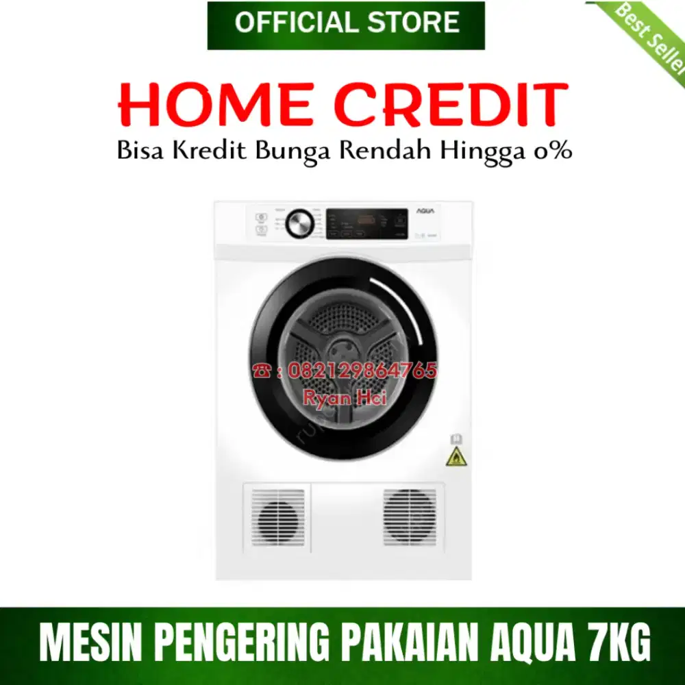 MESIN PENGERING PAKAIAN AQUA 7KG FRONT LOAD Bisa kredit
