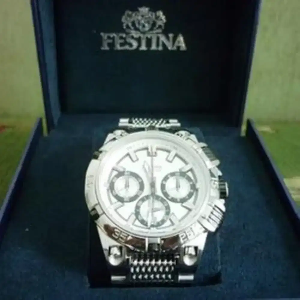 Jam Tangan Festina F16774/4 Montre Homme Quartz Analogique ori silver