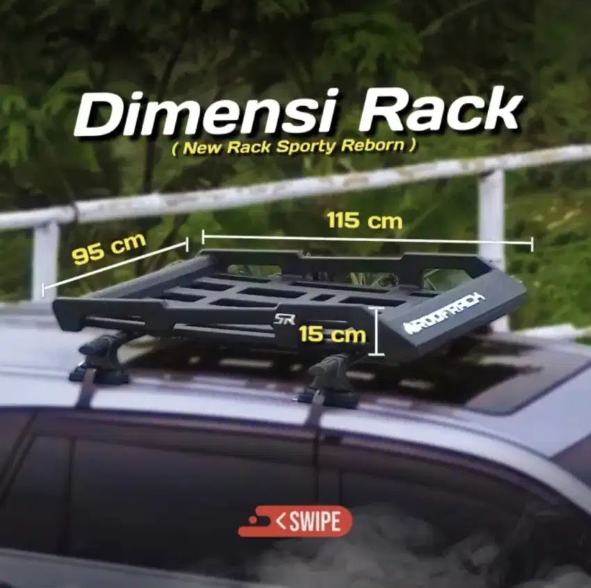 Roof Rack Rhino Sporty Innova Reborn Fortuner Pajero Xpander Ertiga