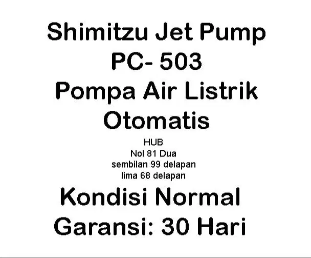 Pompa Air Shimizu Jet Pump PC503bit